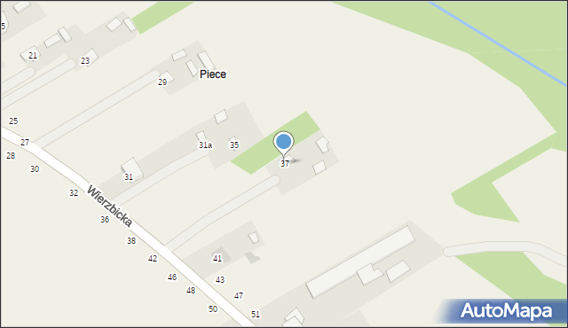 Orońsko, Wierzbicka, 37, mapa Orońsko