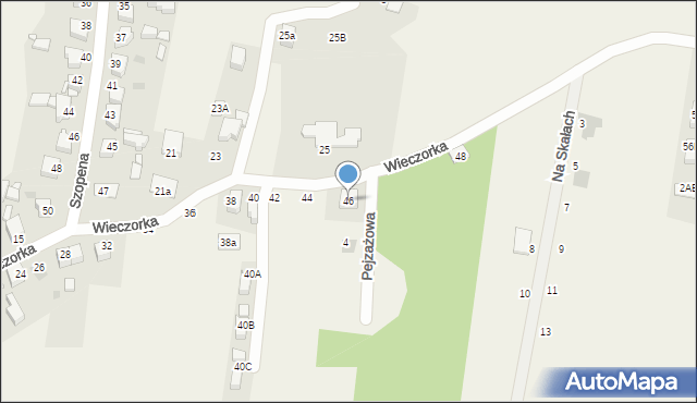 Orzech, Wieczorka, 46, mapa Orzech