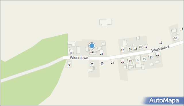 Orzechowo, Wierzbowa, 26, mapa Orzechowo