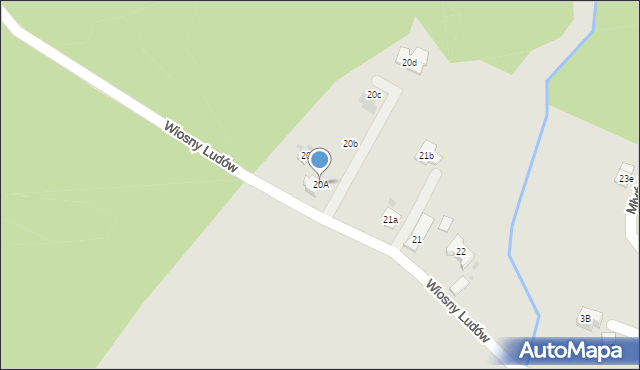 Orzesze, Wiosny Ludów, 20A, mapa Orzesze