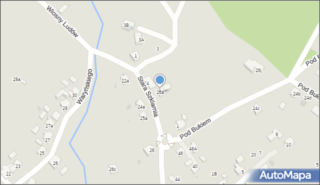 Orzesze, Wiosny Ludów, 26a, mapa Orzesze