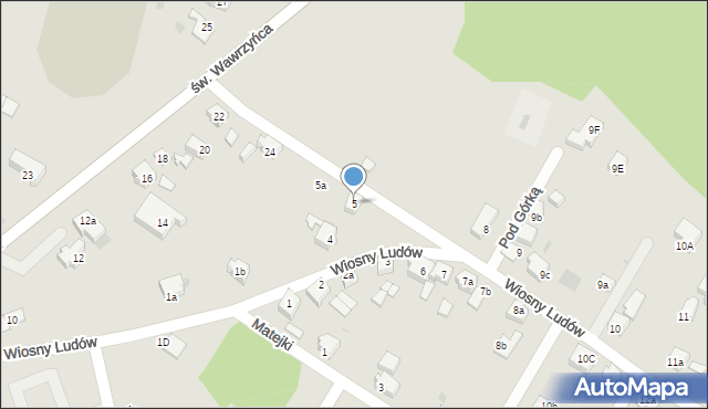 Orzesze, Wiosny Ludów, 5, mapa Orzesze