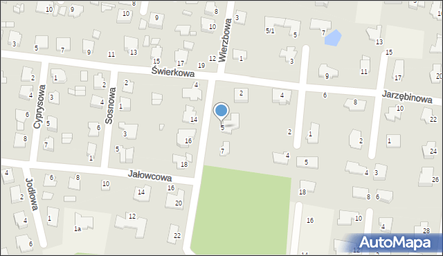 Osielsko, Wierzbowa, 5, mapa Osielsko