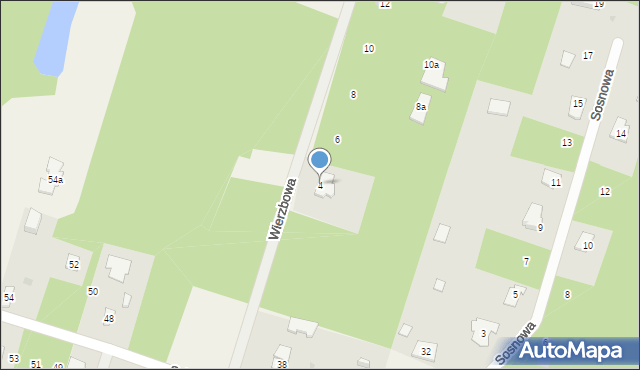 Osowiec, Wierzbowa, 4, mapa Osowiec