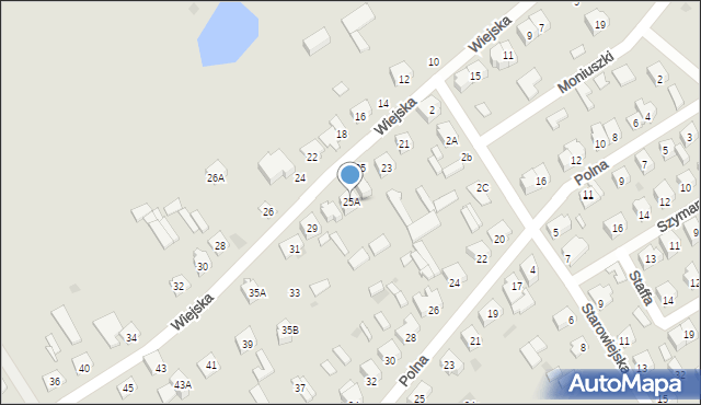 Ostrołęka, Wiejska, 25A, mapa Ostrołęka