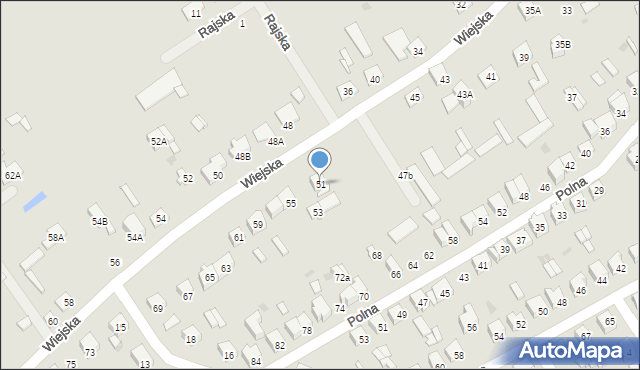 Ostrołęka, Wiejska, 51, mapa Ostrołęka