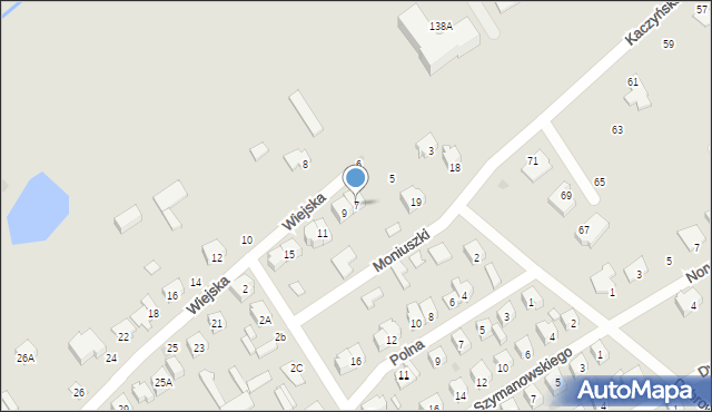 Ostrołęka, Wiejska, 7, mapa Ostrołęka