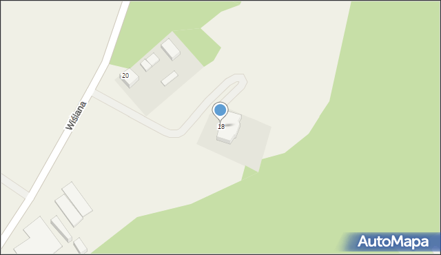 Ostromecko, Wiślana, 18, mapa Ostromecko