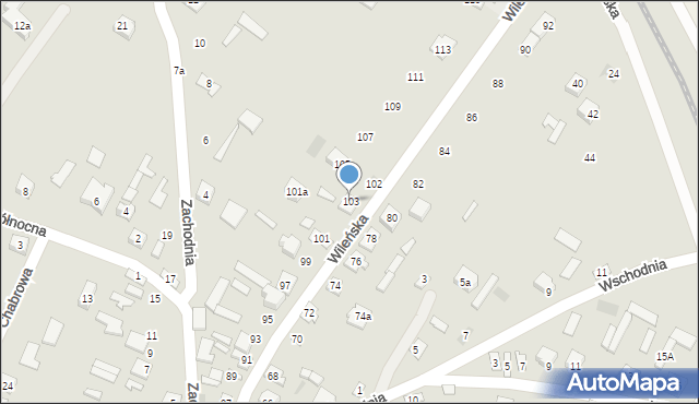 Ostrów Mazowiecka, Wileńska, 103, mapa Ostrów Mazowiecka