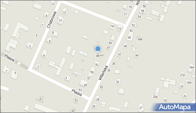 Ostrów Mazowiecka, Wileńska, 63, mapa Ostrów Mazowiecka