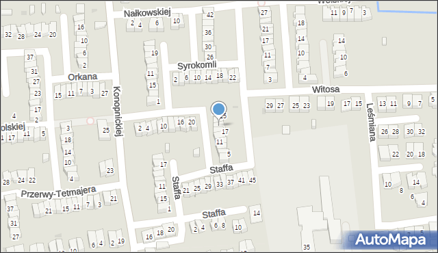 Ostrowiec Świętokrzyski, Witkiewicza Stanisława Ignacego, 19, mapa Ostrowiec Świętokrzyski