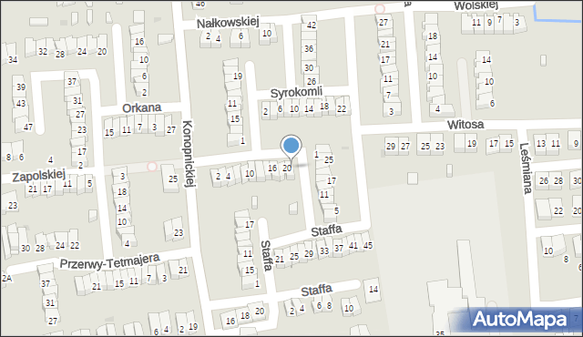 Ostrowiec Świętokrzyski, Witkiewicza Stanisława Ignacego, 22, mapa Ostrowiec Świętokrzyski