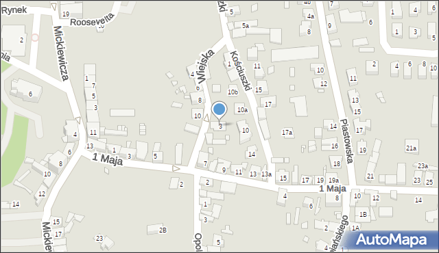 Otmuchów, Wiejska, 3, mapa Otmuchów