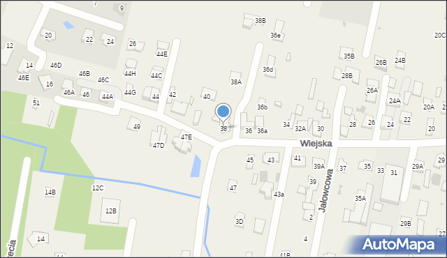 Otrębusy, Wiejska, 38, mapa Otrębusy