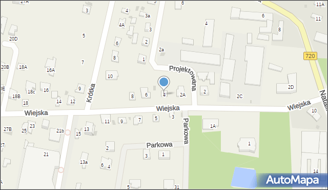 Otrębusy, Wiejska, 4, mapa Otrębusy