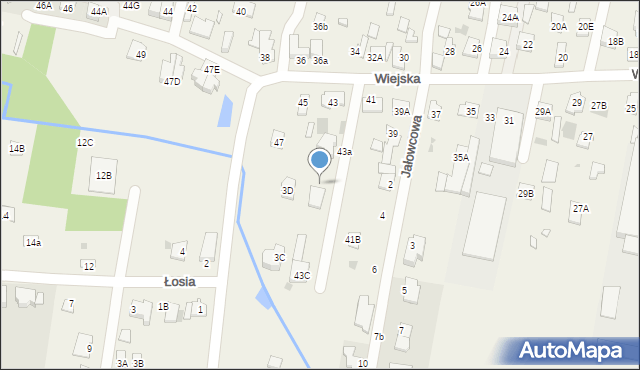 Otrębusy, Wiejska, 43b, mapa Otrębusy