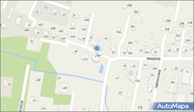 Otrębusy, Wiejska, 47E, mapa Otrębusy