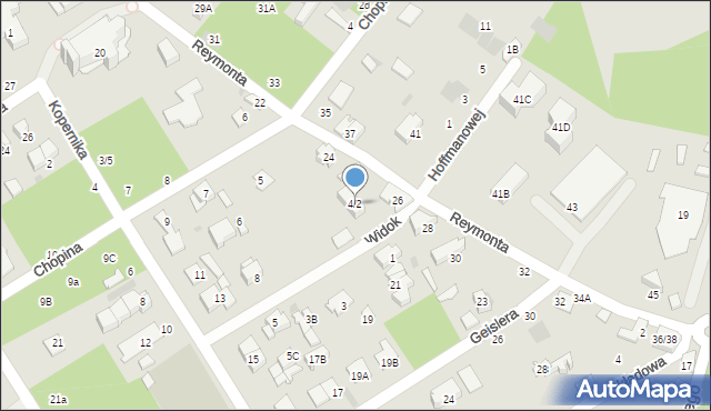 Otwock, Widok, 4/2, mapa Otwock