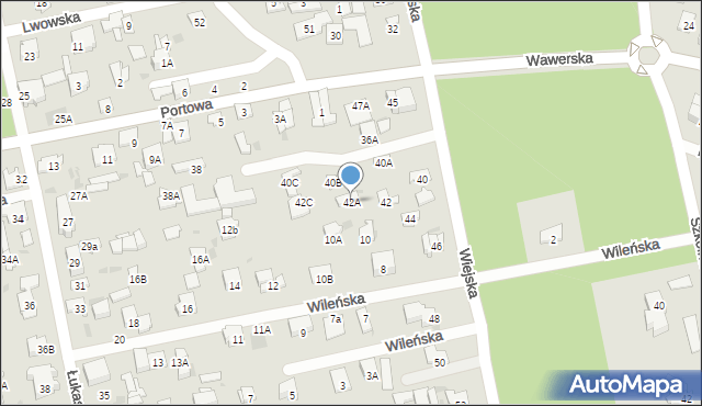 Otwock, Wiejska, 42A, mapa Otwock
