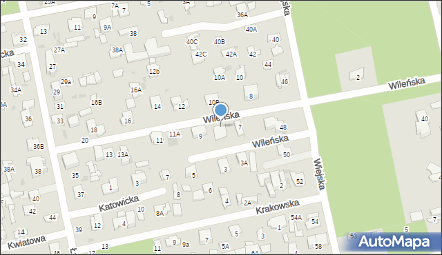 Otwock, Wileńska, 7a, mapa Otwock