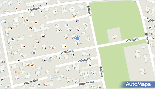 Otwock, Wileńska, 8, mapa Otwock
