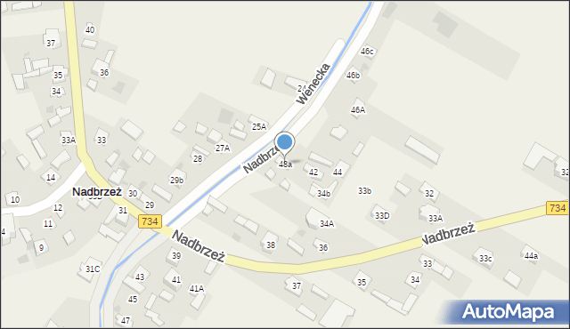 Otwock Wielki, Wiślana, 48a, mapa Otwock Wielki