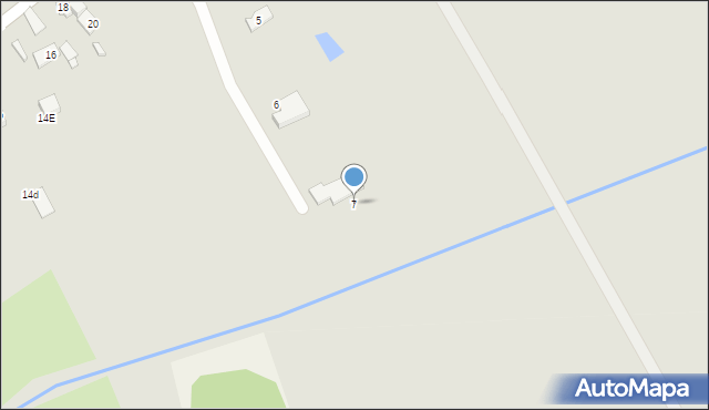 Otyń, Wierzbowa, 7, mapa Otyń