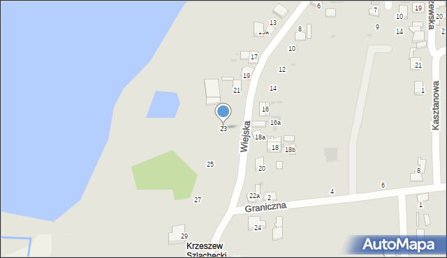 Ozorków, Wiejska, 23, mapa Ozorków