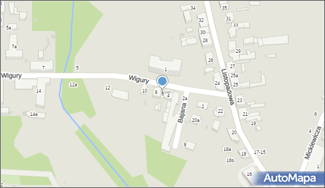 Ozorków, Wigury Stanisława, inż. pil., 6, mapa Ozorków