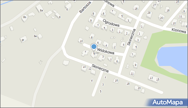 Paczków, Widokowa, 5, mapa Paczków