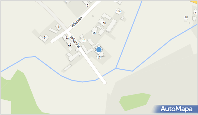 Paczynka, Wiejska, 13, mapa Paczynka