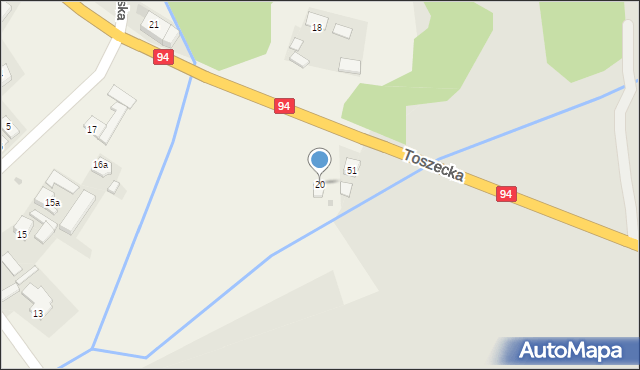 Paczynka, Wiejska, 20, mapa Paczynka