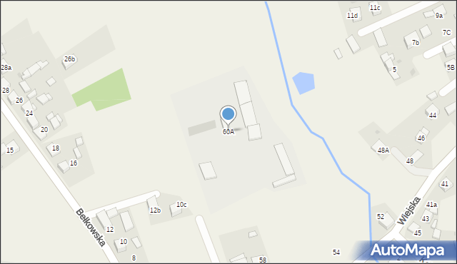 Palowice, Wiejska, 60A, mapa Palowice