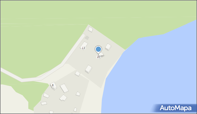 Parchowo, Wiślany, 10, mapa Parchowo