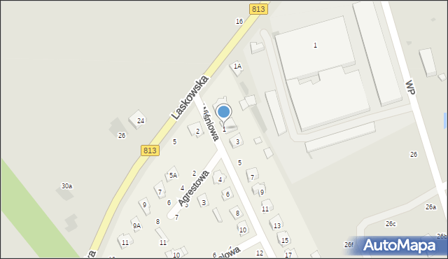 Parczew, Wiśniowa, 1, mapa Parczew