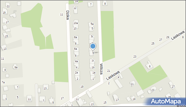 Pasek, Wilcza, 3, mapa Pasek
