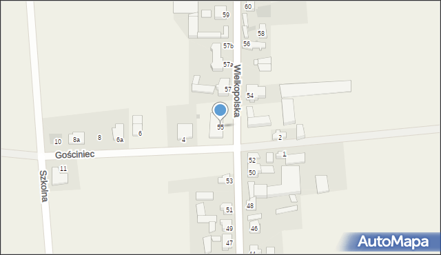 Pawłowice, Wielkopolska, 55, mapa Pawłowice