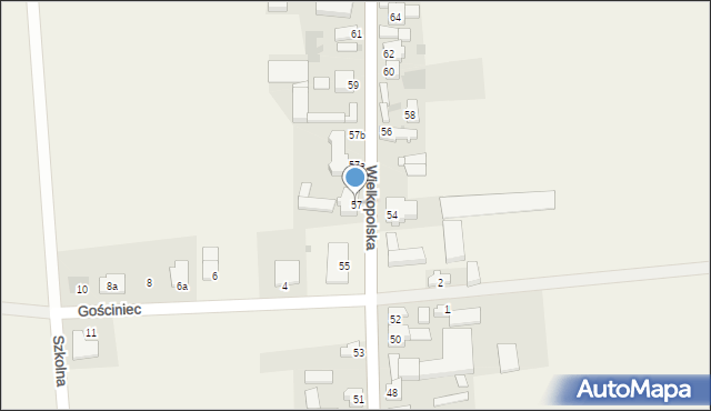 Pawłowice, Wielkopolska, 57, mapa Pawłowice