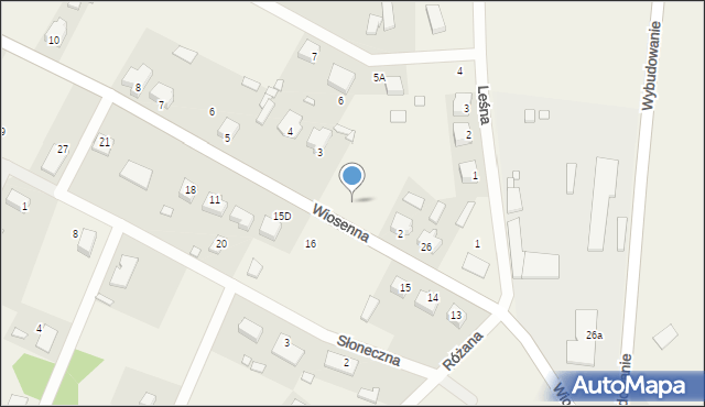 Pęckowo, Wiosenna, 2a, mapa Pęckowo