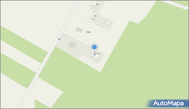 Pęclin, Wierzbowa, 32, mapa Pęclin