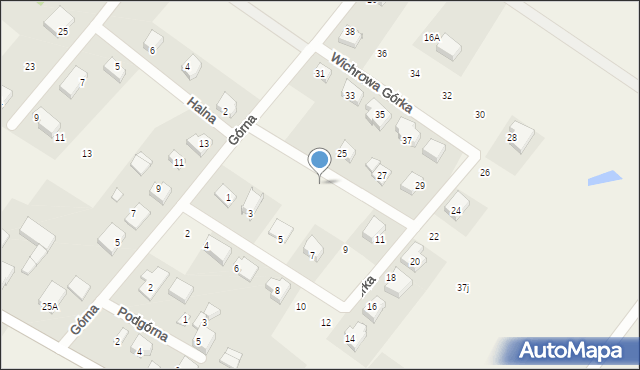 Pępowo, Wichrowa Górka, 15, mapa Pępowo