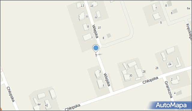 Pępowo, Wiejska, 5, mapa Pępowo