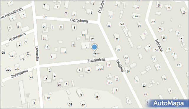 Piaseczno, Wiejska, 15, mapa Piaseczno