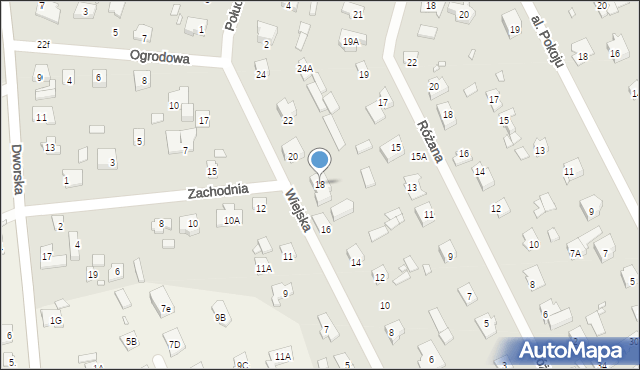 Piaseczno, Wiejska, 18, mapa Piaseczno