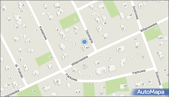 Piaseczno, Wilanowska, 22, mapa Piaseczno