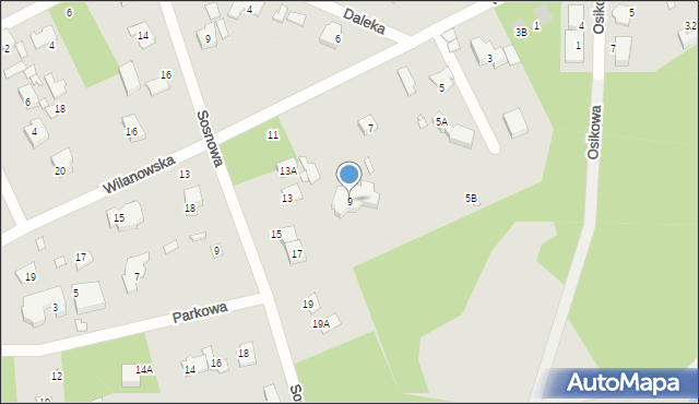 Piaseczno, Wilanowska, 9, mapa Piaseczno