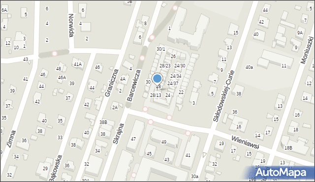 Piastów, Wieniawskiego Henryka, 28/14, mapa Piastów