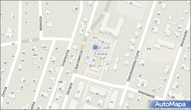 Piastów, Wieniawskiego Henryka, 28/19, mapa Piastów