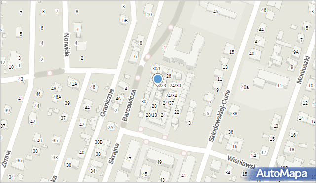 Piastów, Wieniawskiego Henryka, 28/21, mapa Piastów