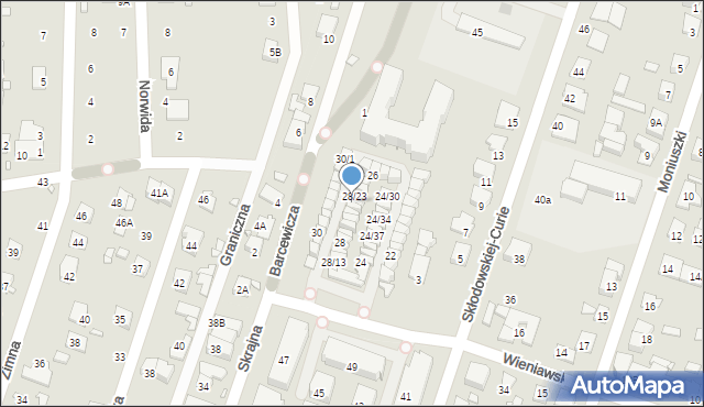 Piastów, Wieniawskiego Henryka, 28/22, mapa Piastów